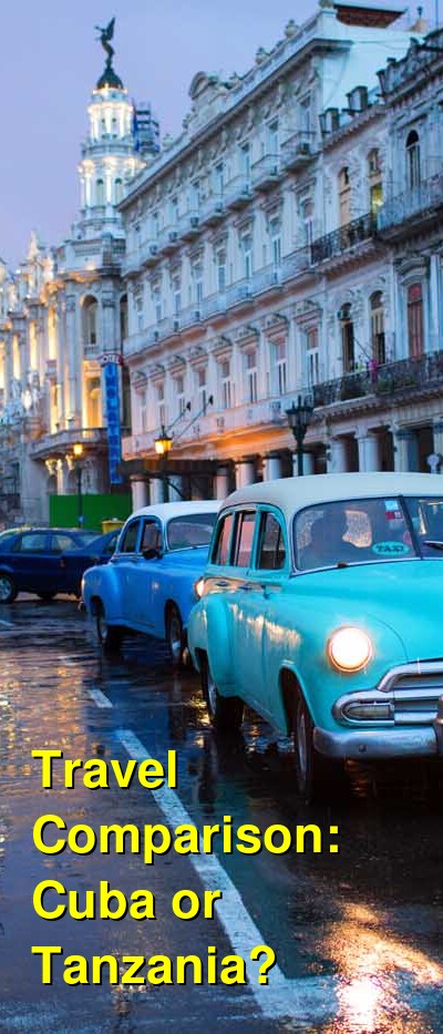 Tanzania vs. Cuba Travel Comparison
