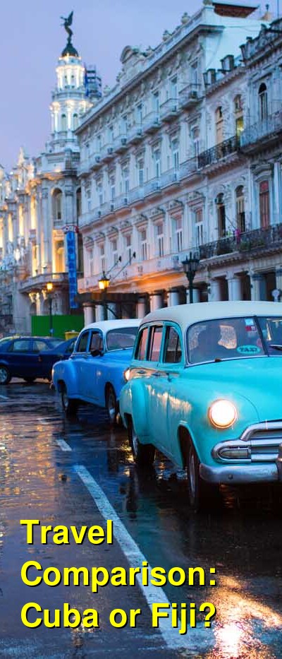 Cuba vs. Fiji Travel Comparison