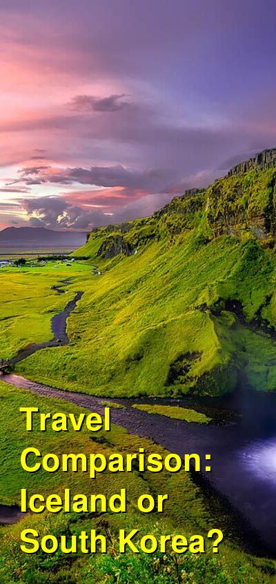 Iceland vs. South Korea Travel Comparison