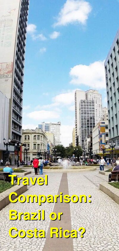Brazil vs. Costa Rica Travel Comparison