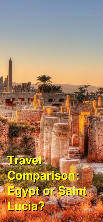Egypt vs. Saint Lucia Travel Comparison