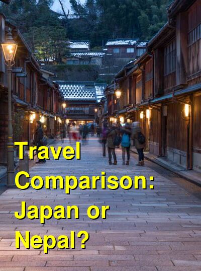 Japan vs. Nepal Travel Comparison