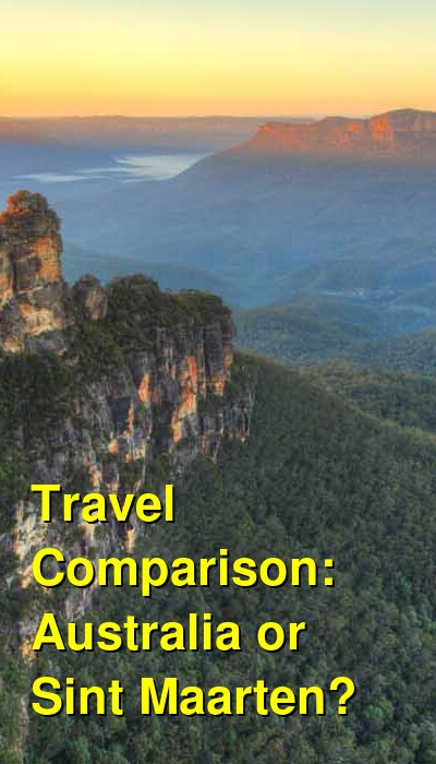 Australia vs. Sint Maarten Travel Comparison
