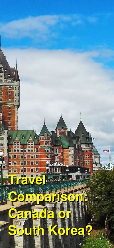 Canada vs. South Korea Travel Comparison