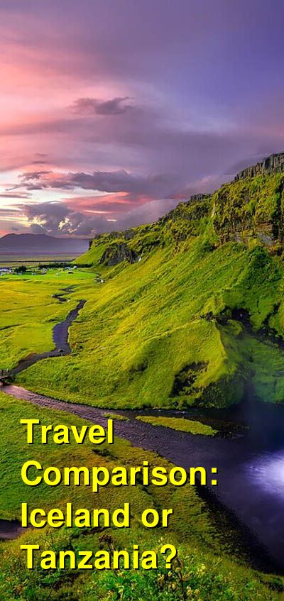Iceland vs. Tanzania Travel Comparison