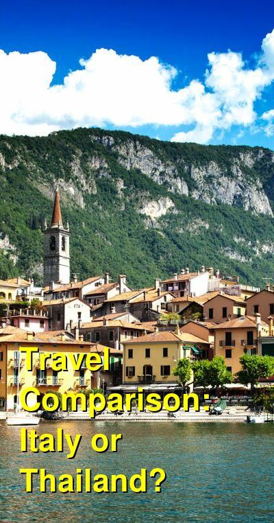 Italy vs. Thailand Travel Comparison