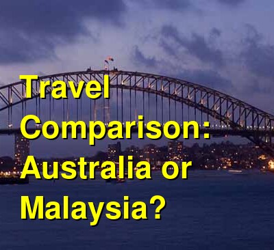 Australia vs. Malaysia Travel Comparison